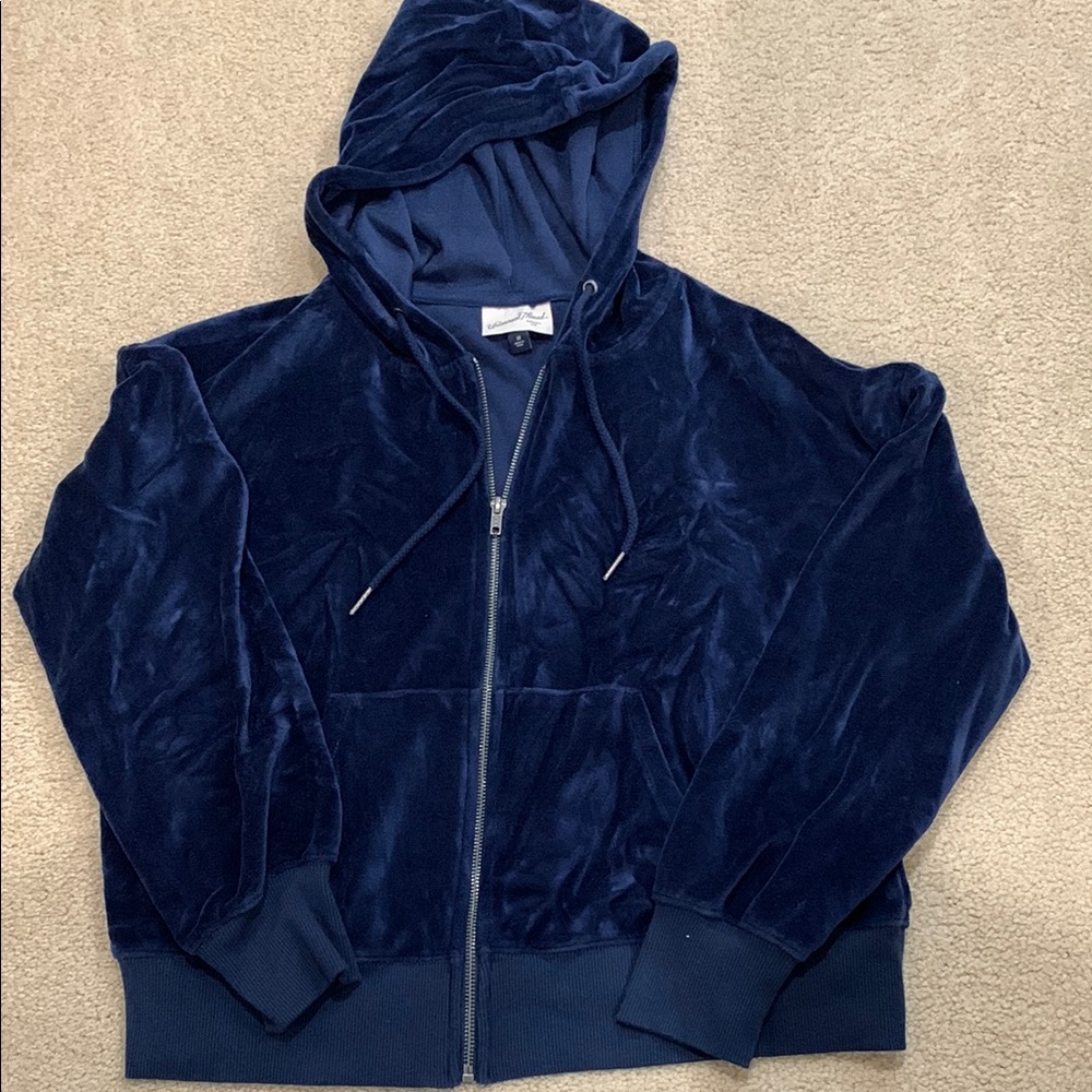 Universal Thread Blue Velvet Hoodie